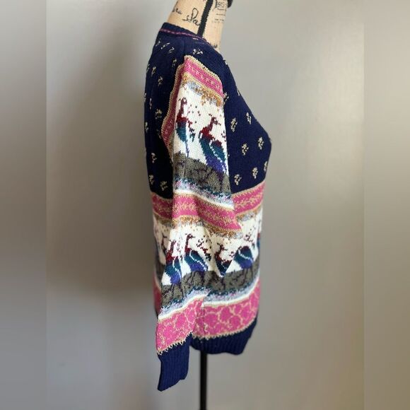 Vintage the import workshop bird graphic crewneck sweater #cute #quirky cabin - Picture 6 of 8